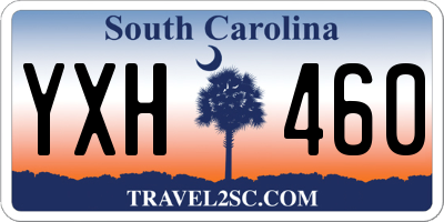 SC license plate YXH460