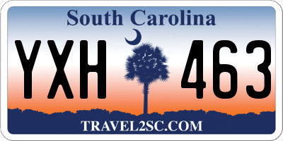 SC license plate YXH463