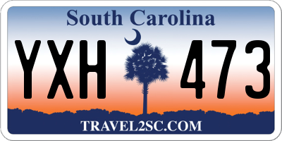 SC license plate YXH473