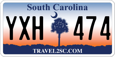 SC license plate YXH474