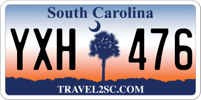 SC license plate YXH476