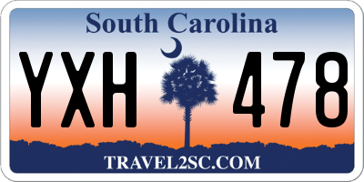 SC license plate YXH478