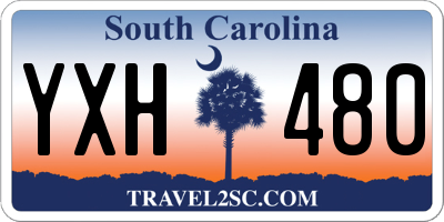 SC license plate YXH480