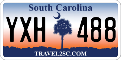 SC license plate YXH488