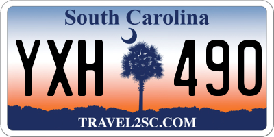 SC license plate YXH490