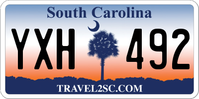 SC license plate YXH492
