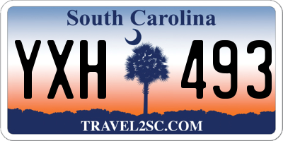 SC license plate YXH493