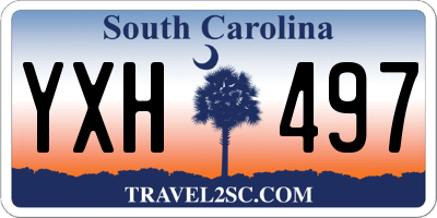 SC license plate YXH497