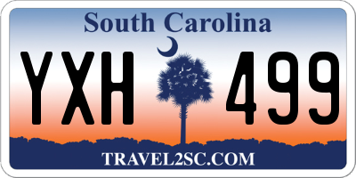 SC license plate YXH499