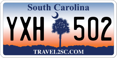SC license plate YXH502