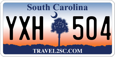SC license plate YXH504
