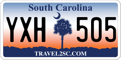 SC license plate YXH505