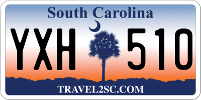 SC license plate YXH510