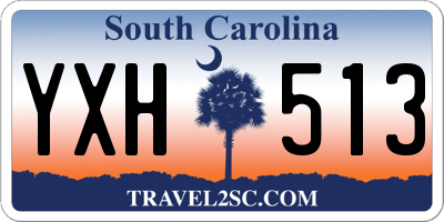 SC license plate YXH513