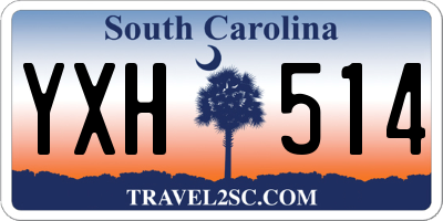 SC license plate YXH514
