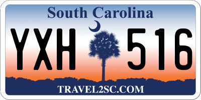 SC license plate YXH516