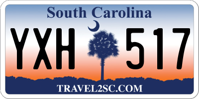 SC license plate YXH517