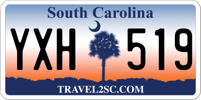 SC license plate YXH519
