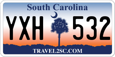 SC license plate YXH532