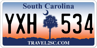 SC license plate YXH534