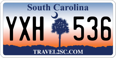 SC license plate YXH536