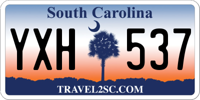 SC license plate YXH537