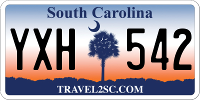 SC license plate YXH542