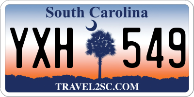 SC license plate YXH549