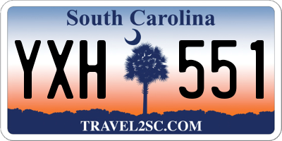 SC license plate YXH551