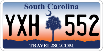 SC license plate YXH552