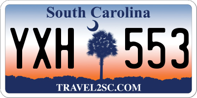 SC license plate YXH553