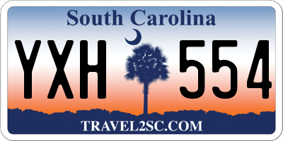 SC license plate YXH554