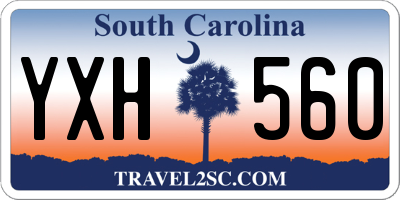 SC license plate YXH560