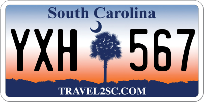 SC license plate YXH567