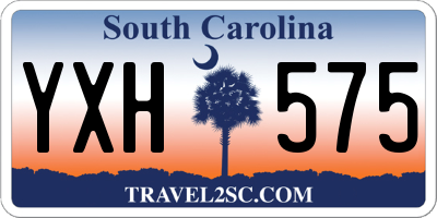 SC license plate YXH575