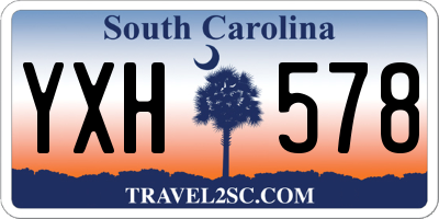 SC license plate YXH578