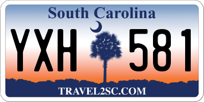 SC license plate YXH581