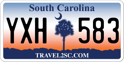 SC license plate YXH583
