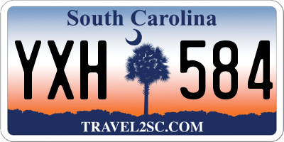 SC license plate YXH584