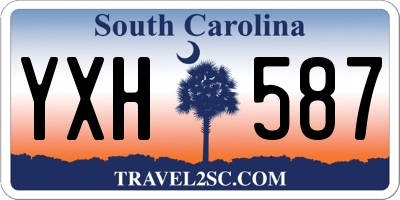 SC license plate YXH587