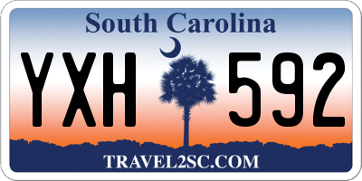 SC license plate YXH592