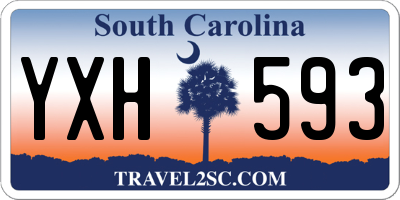 SC license plate YXH593