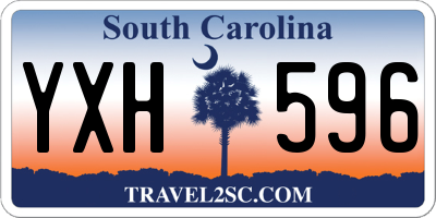 SC license plate YXH596