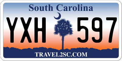 SC license plate YXH597