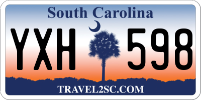 SC license plate YXH598