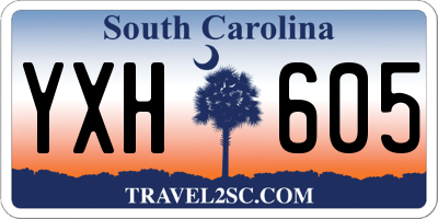 SC license plate YXH605