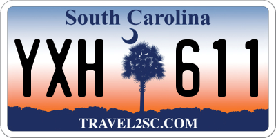SC license plate YXH611