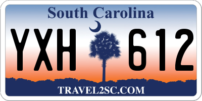 SC license plate YXH612
