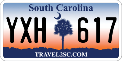 SC license plate YXH617