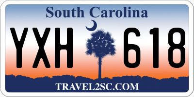 SC license plate YXH618